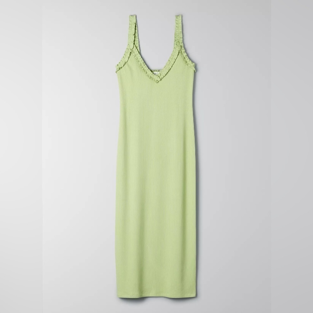 Aritzia Wilfred Free Halo Dress in Pistachio Pudding - Picture 6 of 15